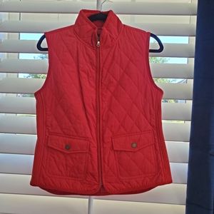 Talbots quilted vest, size small